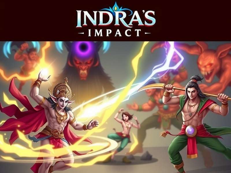 Indra S Impact Game Banner featuring Indra in battle with demons